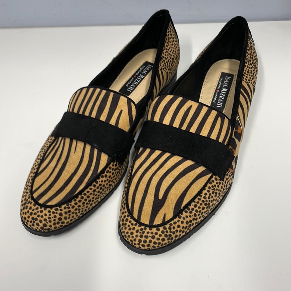 ISAAC MIZRAHI. Woman’s. Loafers. Leopard suede.  Size 7.5. Authentic brand